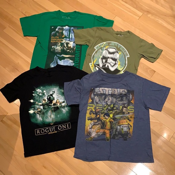 Star Wars Other - 🌟HP🌟Boys Star Wars 4 t-shirt bundle - size Small